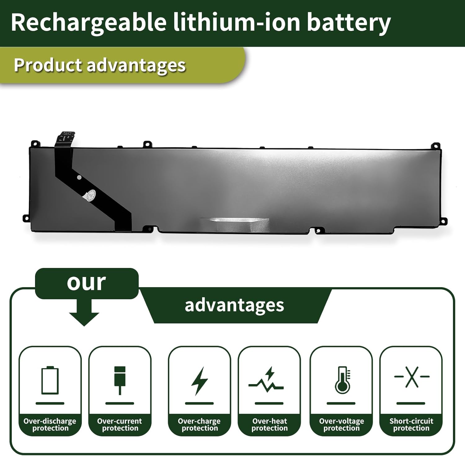 7xinbox Batteria RC30-0370 per Razer Blade 14 (2021-2022) - immagine 4