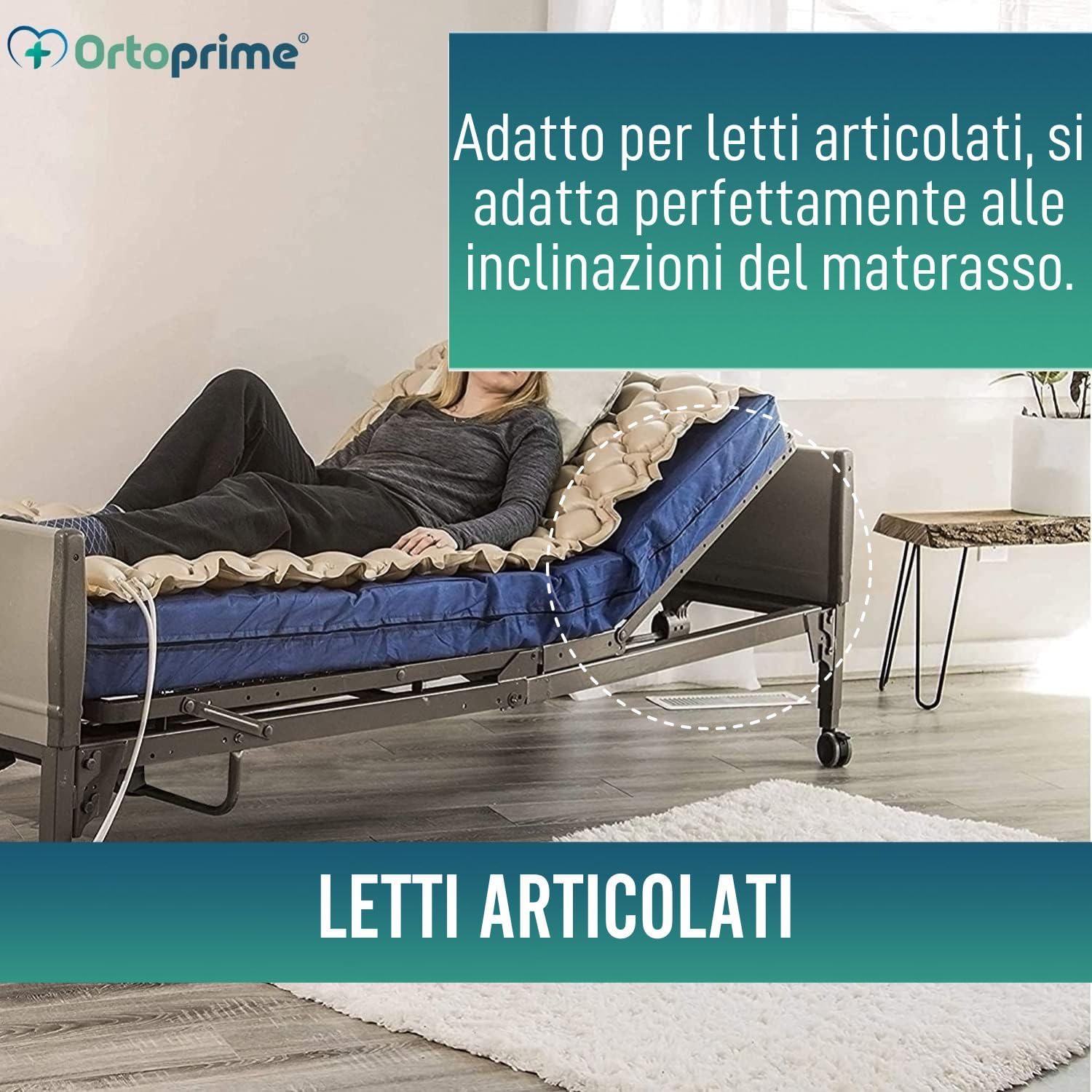 Ortoprime Materasso a Pressione Alternata 200x90x7cm - immagine 7