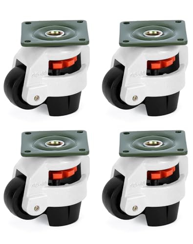 Qwork® Ruote Girevoli Retrattili 60f 4 Pezzi