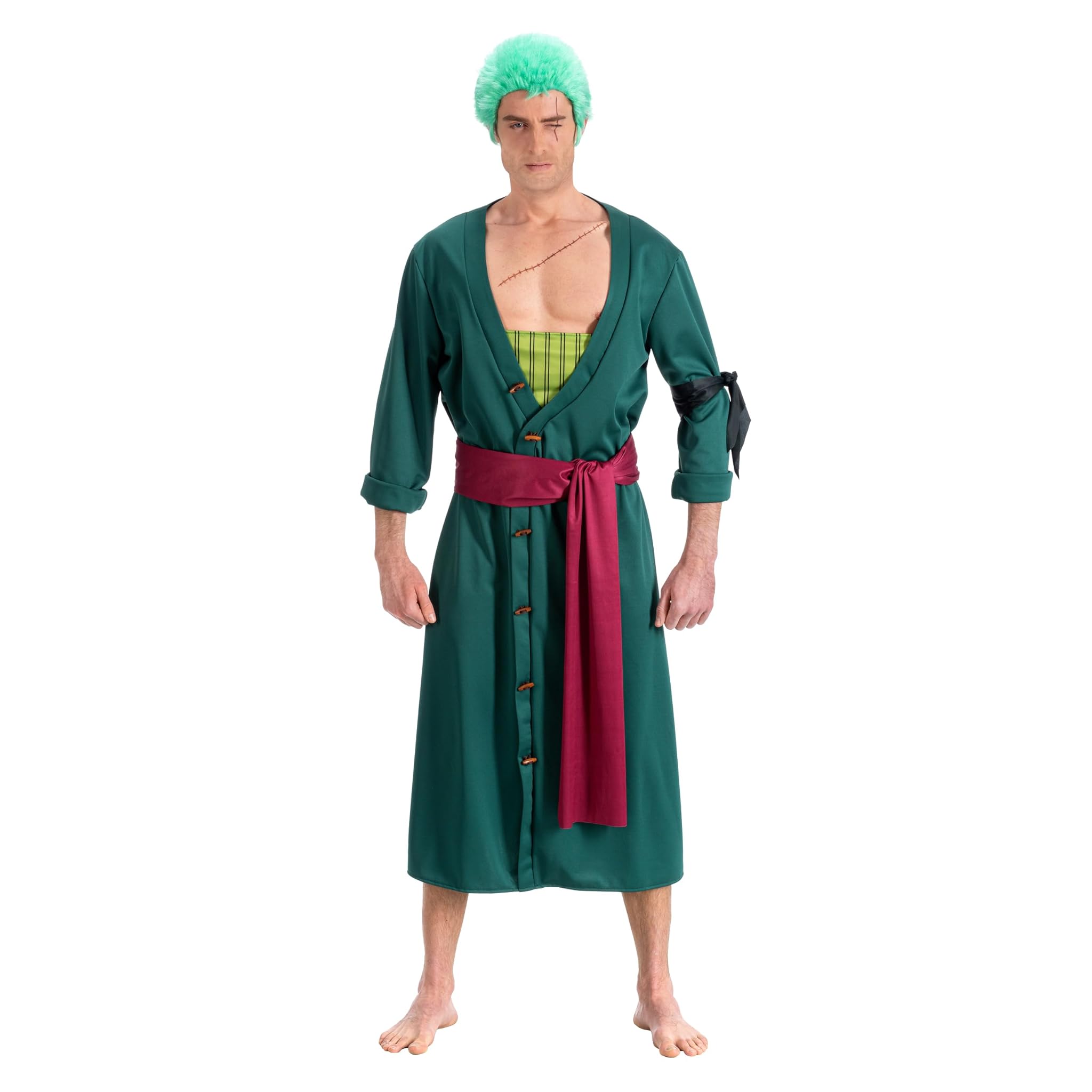 Chaks Zoro One Piece Costume adulto - Verde - M