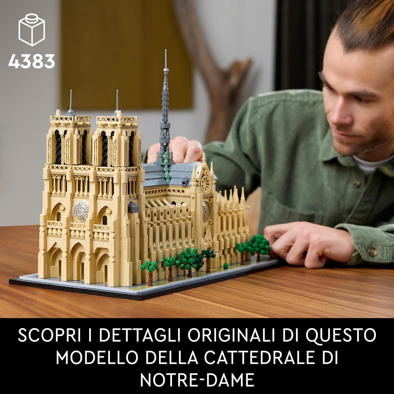 Lego Architecture Notre-Dame de Paris - Kit Modellismo - immagine 3