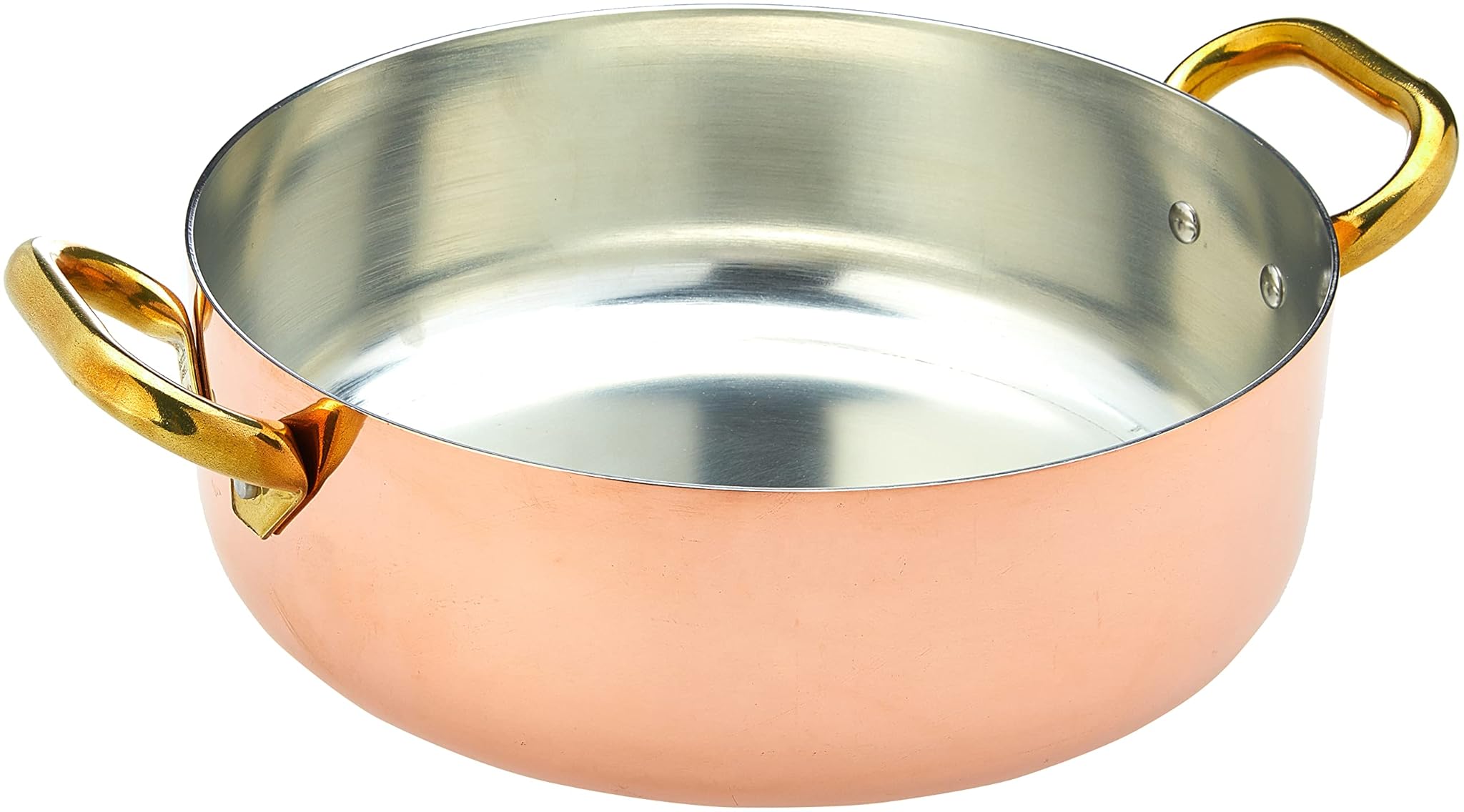 Pentole Agnelli ALCU10628 Casseruola Bassa in Rame 28cm