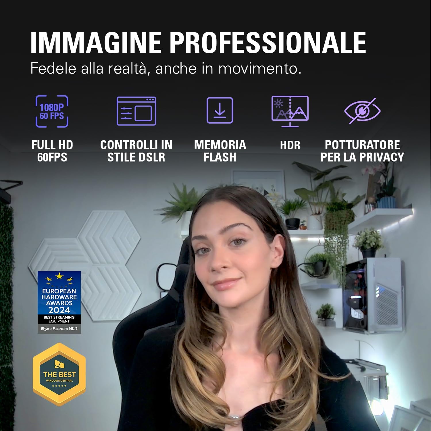Elgato Facecam MK.2 - Webcam Full HD Premium - immagine 2