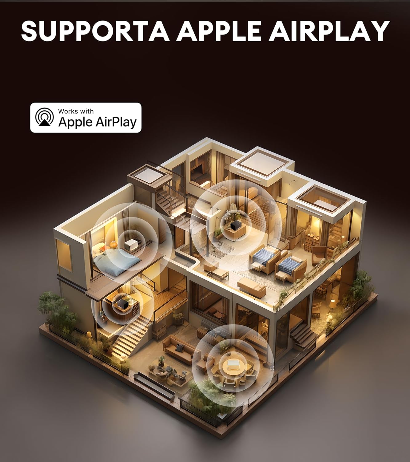 Edifier D32 Tafel - Altoparlante Wireless 60W, Bianco - immagine 6