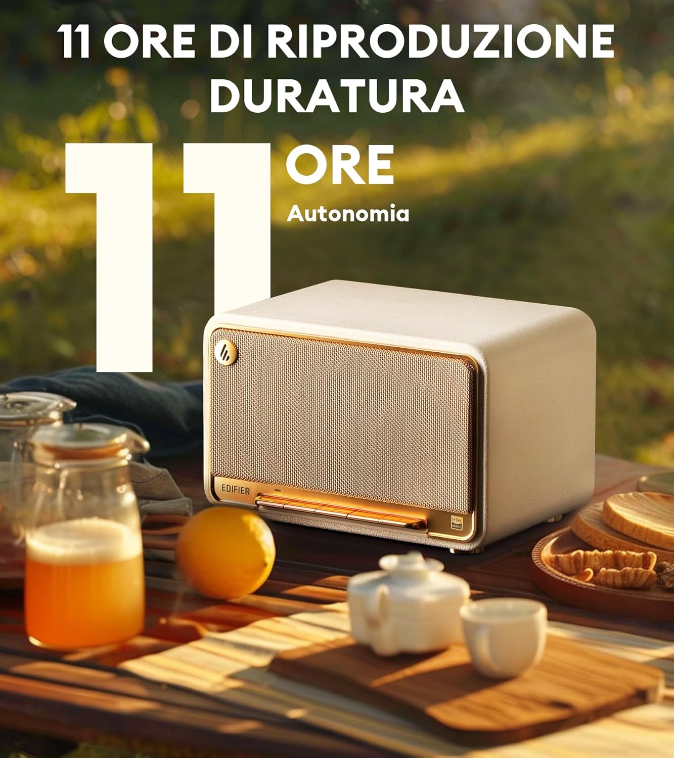 Edifier D32 Tafel - Altoparlante Wireless 60W, Bianco - immagine 7