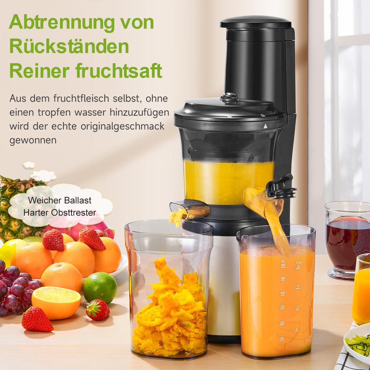 Spremiagrumi Elettrico JC-280 150W, Bianco - immagine 2