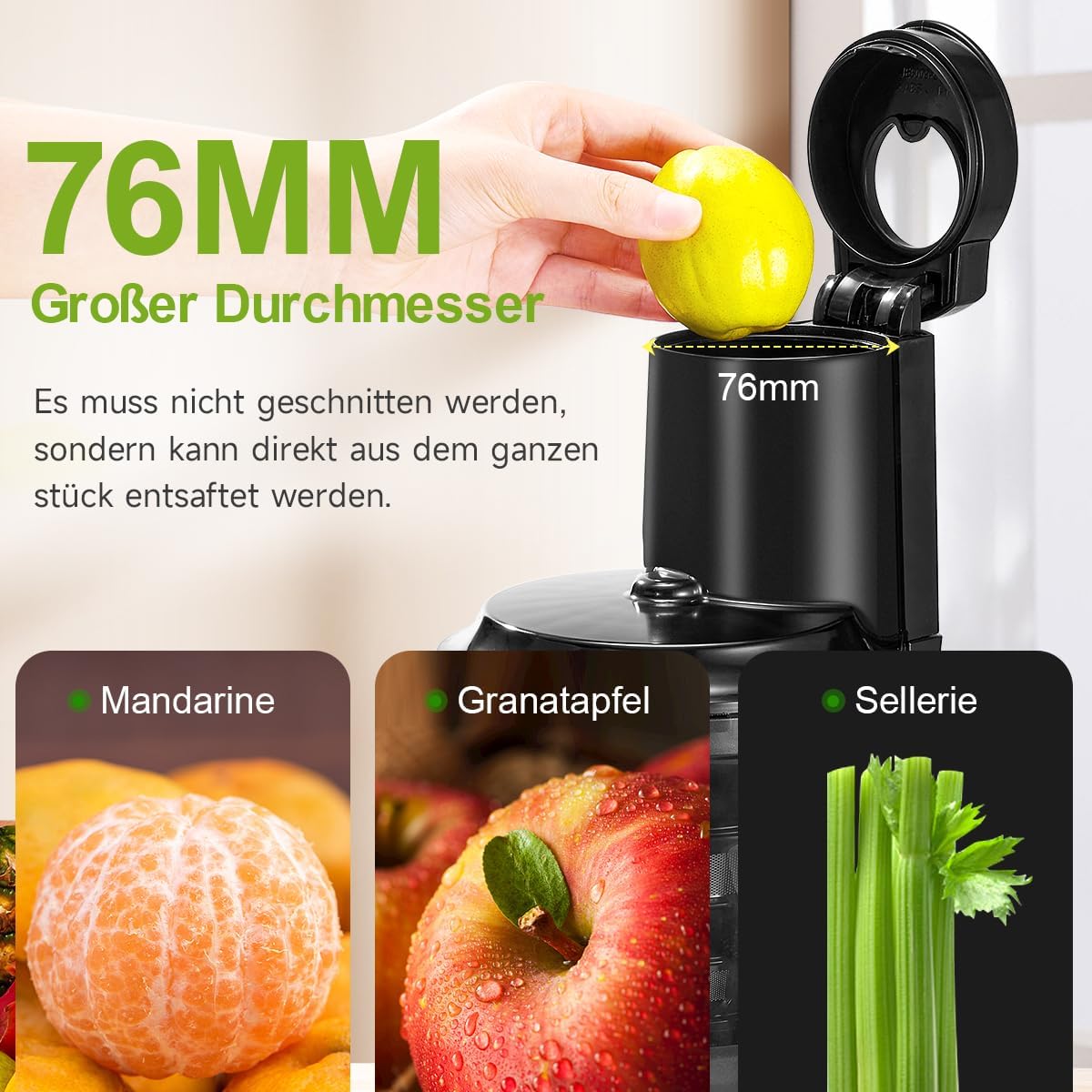 Spremiagrumi Elettrico JC-280 150W, Bianco - immagine 3