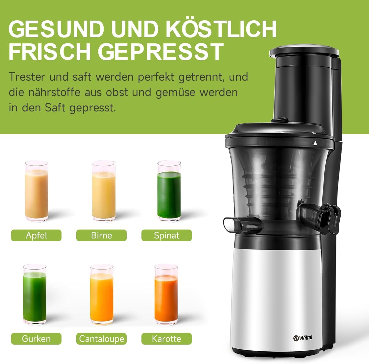 Spremiagrumi Elettrico JC-280 150W, Bianco - immagine 6