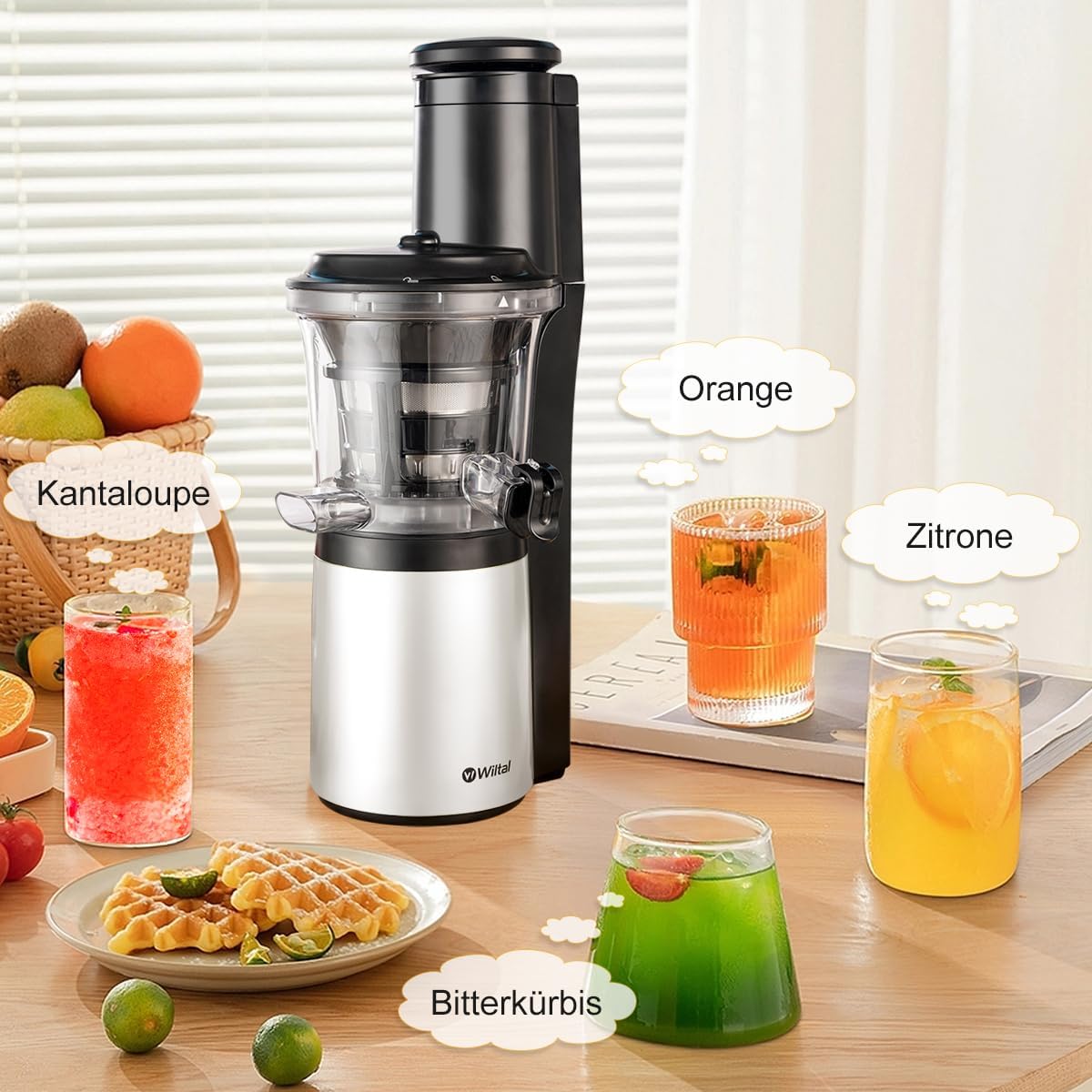 Spremiagrumi Elettrico JC-280 150W, Bianco - immagine 7