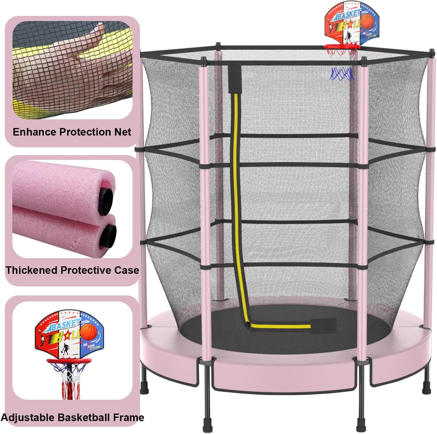 Pilin Trampolino per Bambini con Cesto Ø145cm - immagine 3