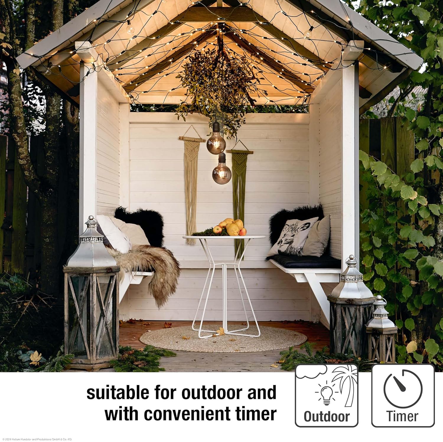 Hellum Lampada a Sospensione LED Batteria con Telecomando - immagine 3