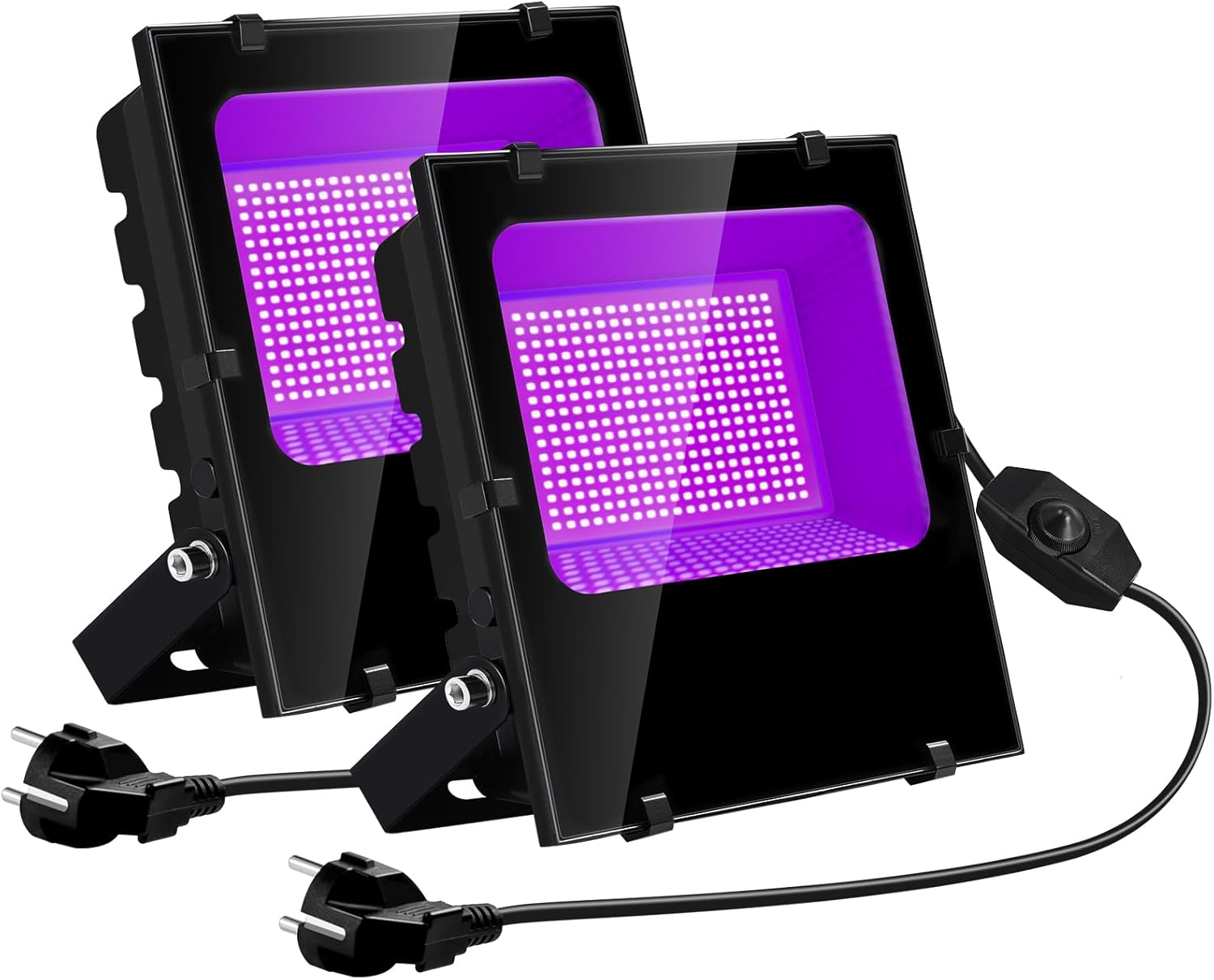 Oteedo Faretto LED UV 200W con Spina Dimmerabile (2 pz) - immagine 1