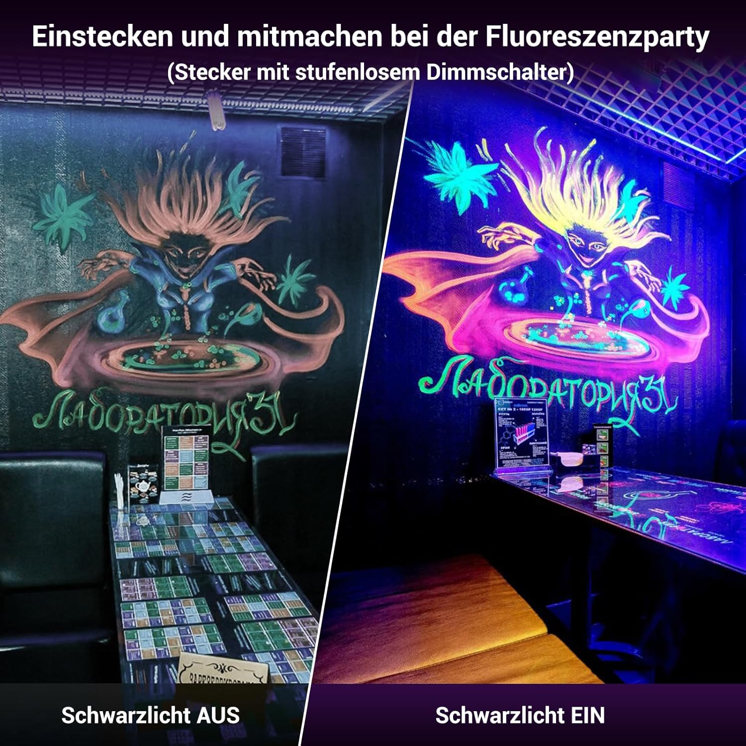 Oteedo Faretto LED UV 200W con Spina Dimmerabile (2 pz) - immagine 3