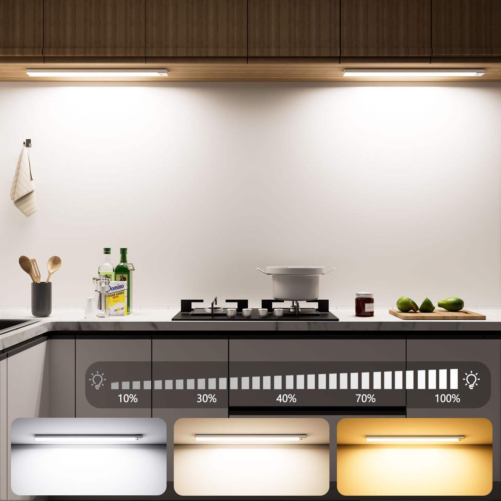 Ouila Luce Led Sottopensile Cucina 2PCS 43CM