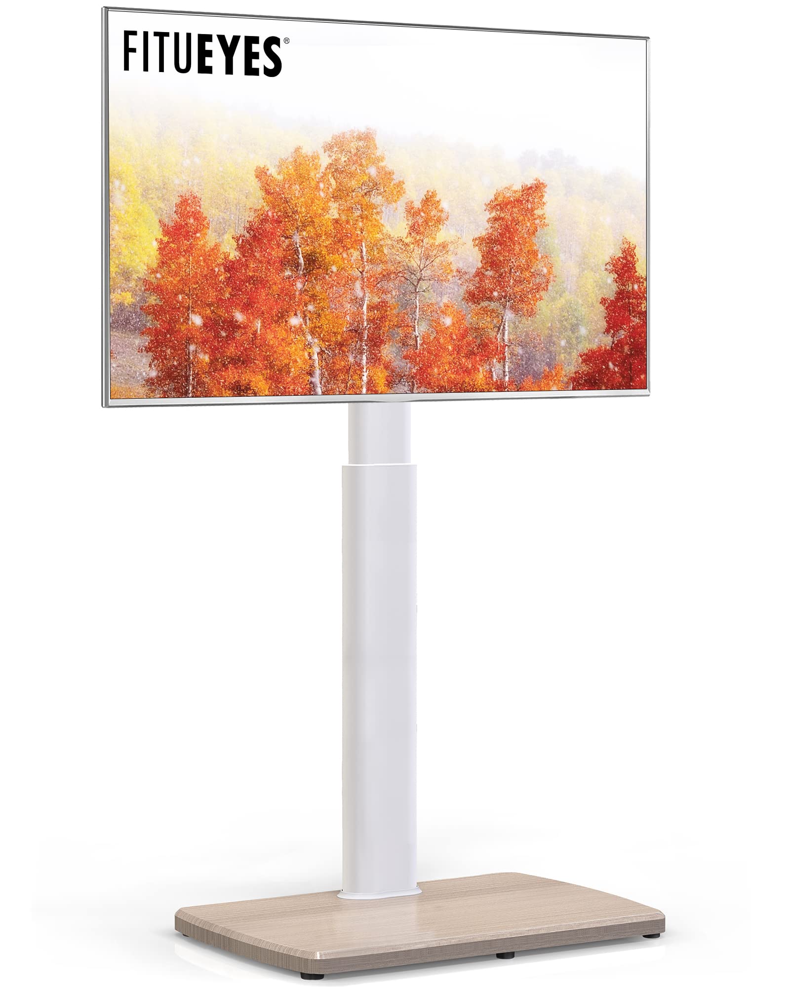 Fitueyes Supporto TV da Pavimento 32-70 Pollici, Bianco