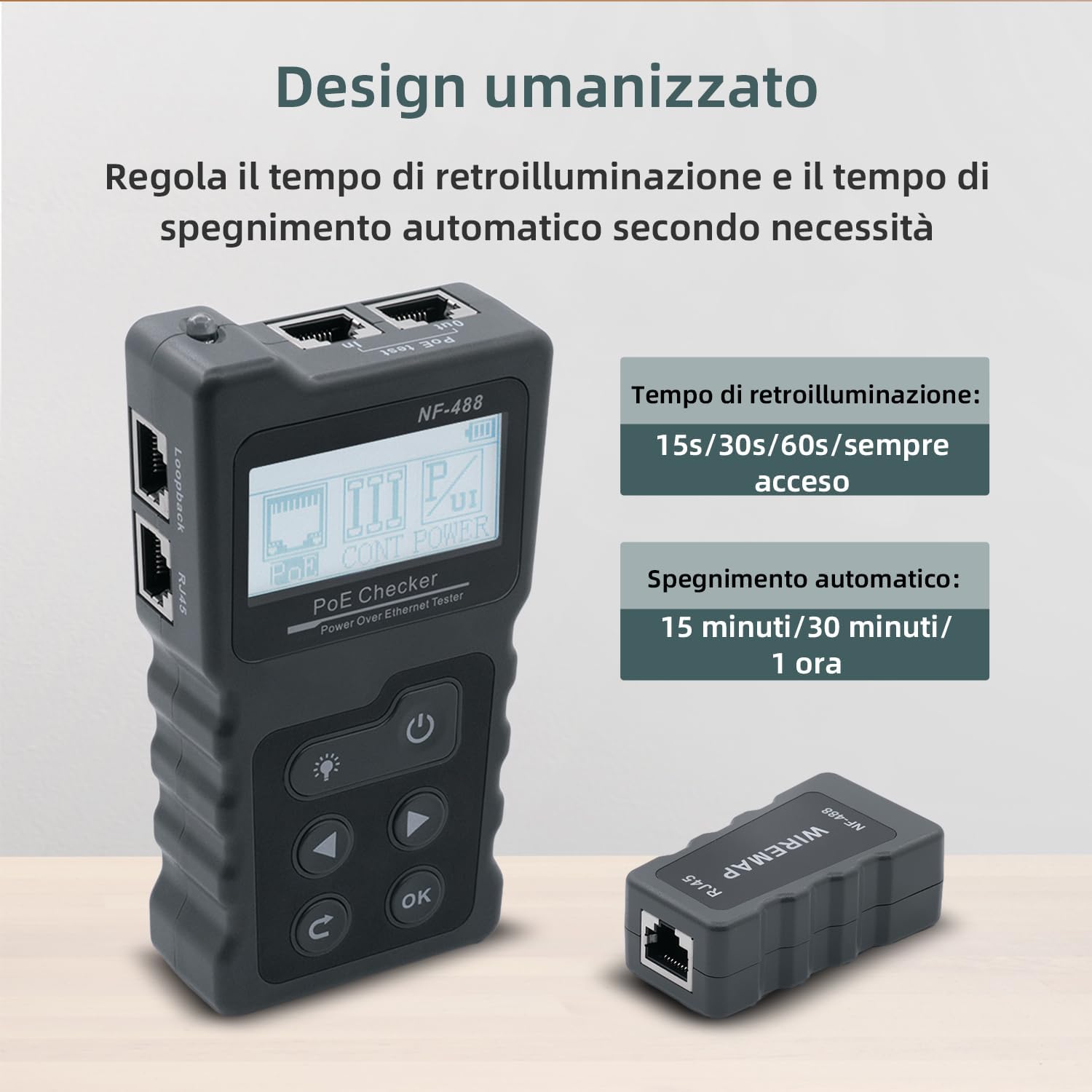 Mcbazel - Tester di Rete RJ45 con Display LCD - immagine 7