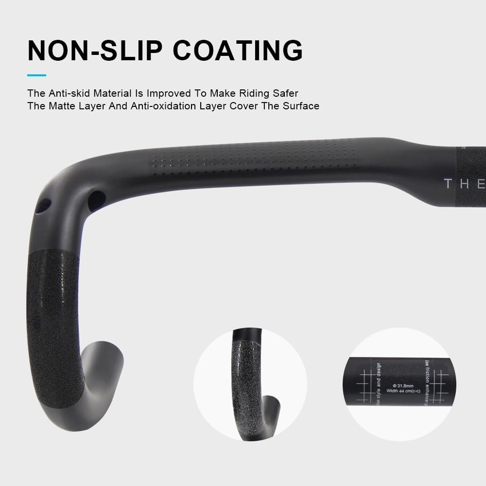 Alfa Pasca Manubri Bici Corsa Carbonio 31.8mm 400mm - immagine 6