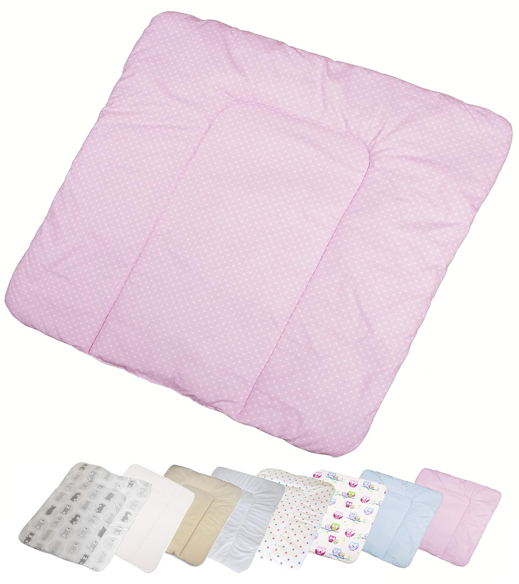 Vizaro Fasciatoio Imbottito 70x75 cm, Rosa e Bianco