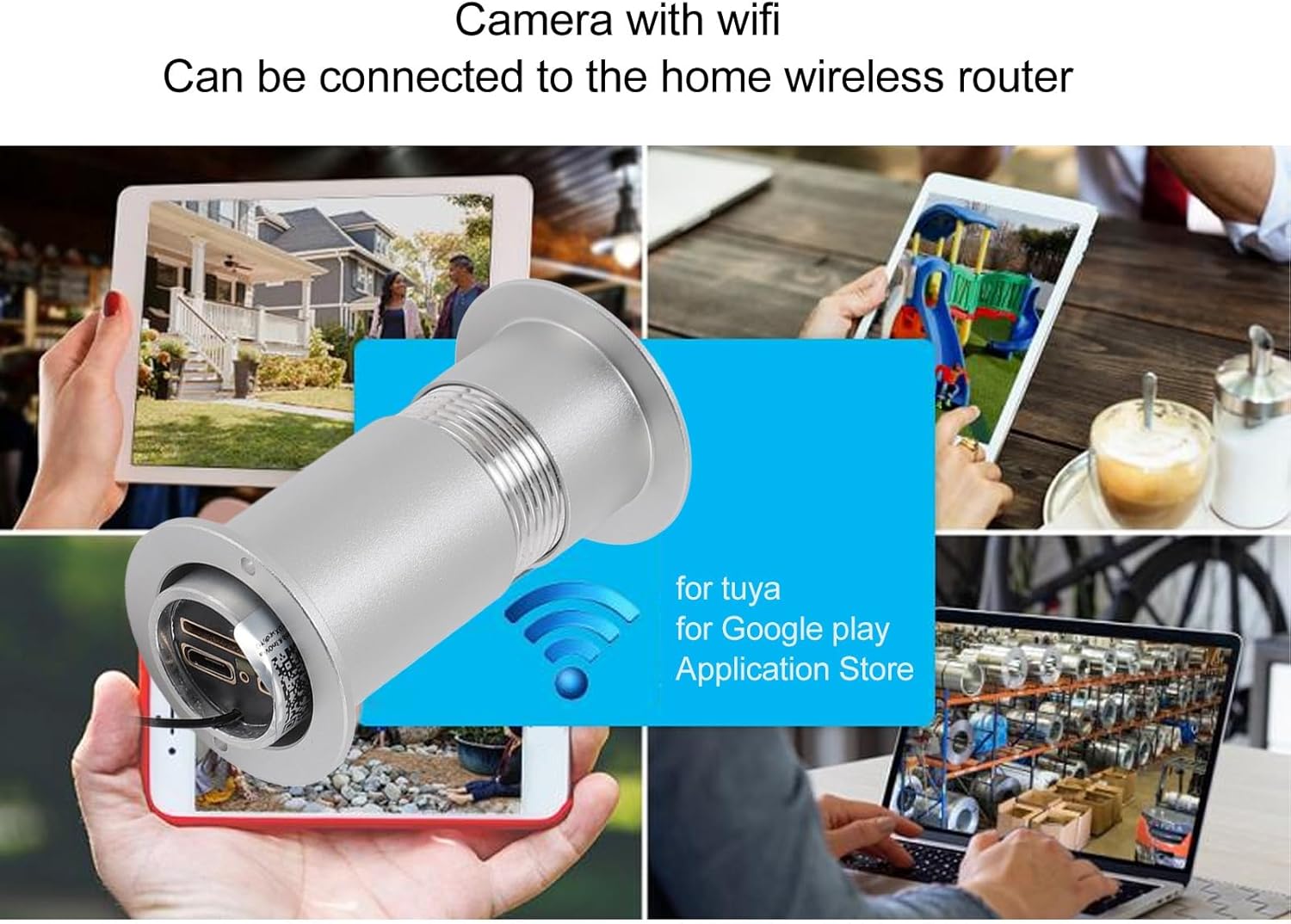 Telecamera Spioncino per Porta con Controllo APP TUYA, SILVER - immagine 7