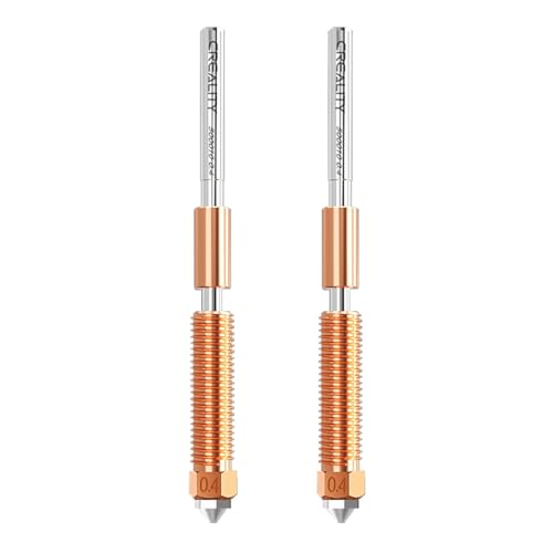 Creality Ufficiale Ugello K1C/K1 SE 0.4 mm 2 pezzi, Ugello per Stampante 3D a Sostituzione Rapida, per K1, K1C, K1 SE, Ender 3 V3 Plus, Ender 3 V3