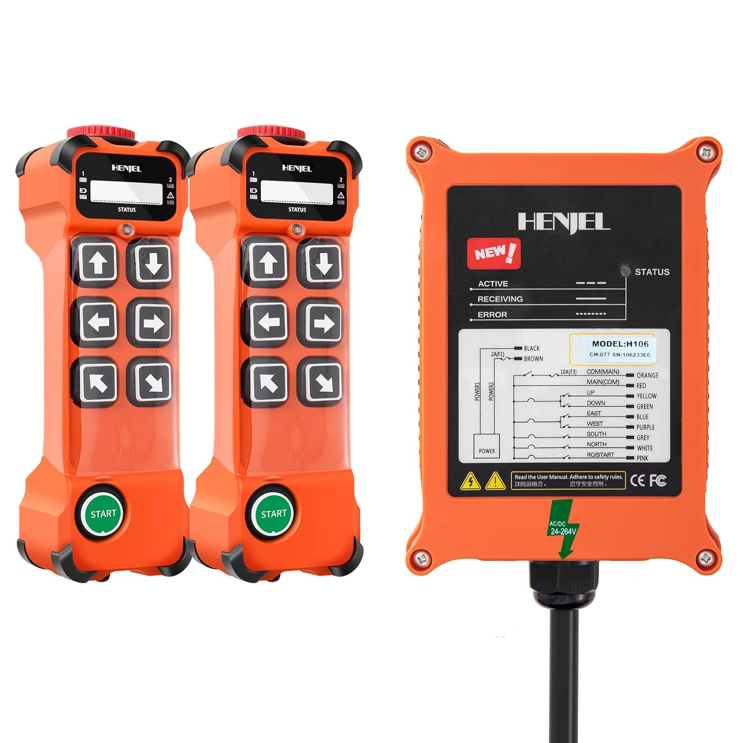 Telecomando Industriale Gru Wireless 6 Bottoni - immagine 1