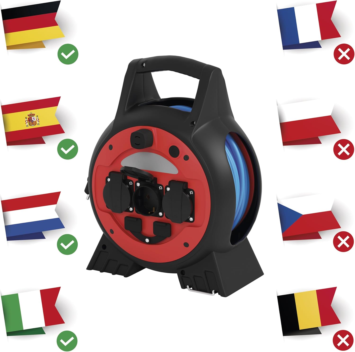 Emos Avvolgicavo da Esterni 20m IP44 con USB e LED - immagine 2