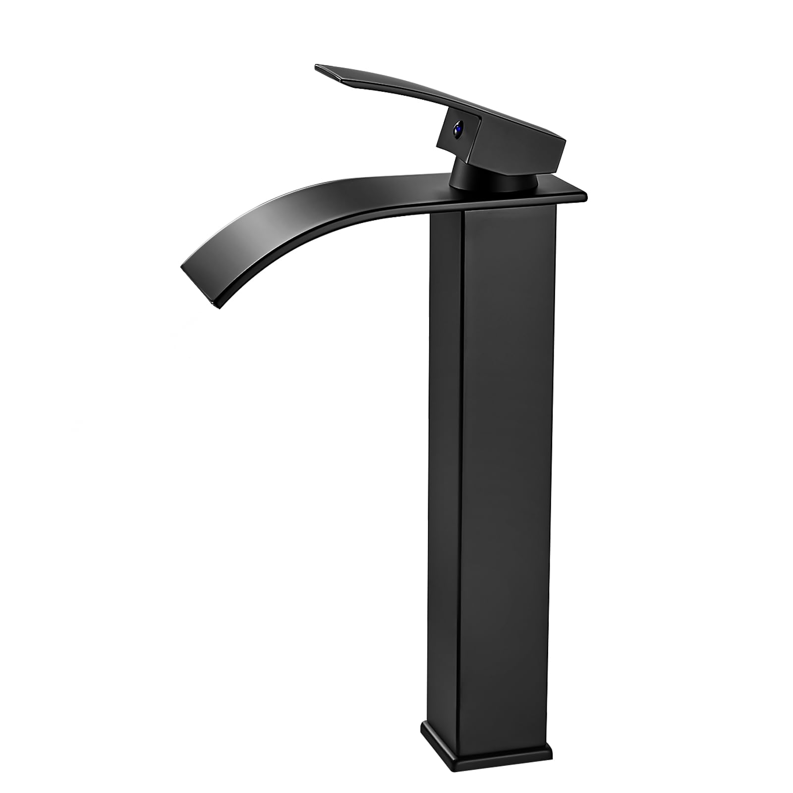 Coleniny Rubinetto Bagno Cascata Nero, Bocca 235mm