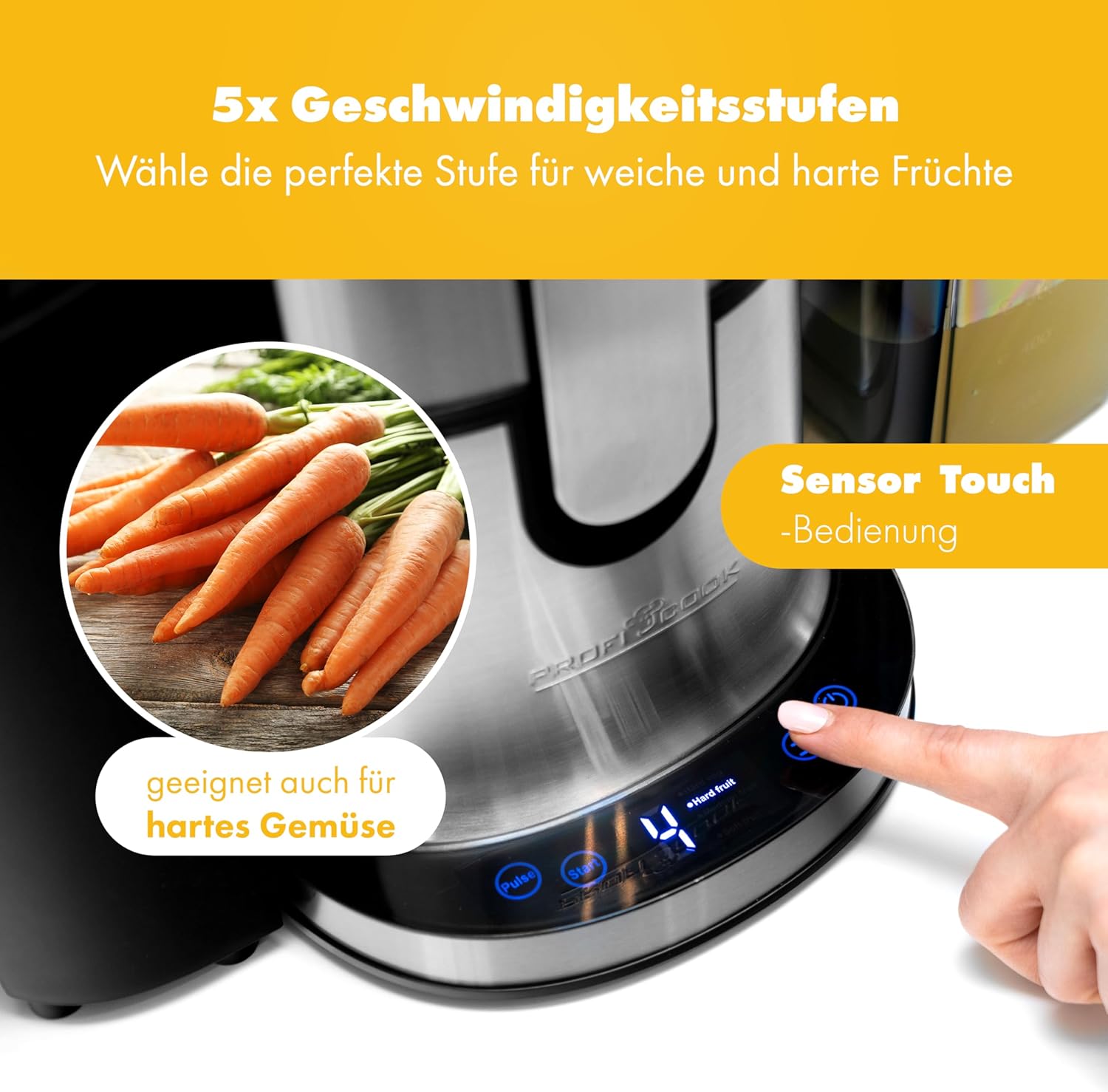 Profi Cook PC-AE 1156 - Spremiagrumi Professionale 800W - immagine 6