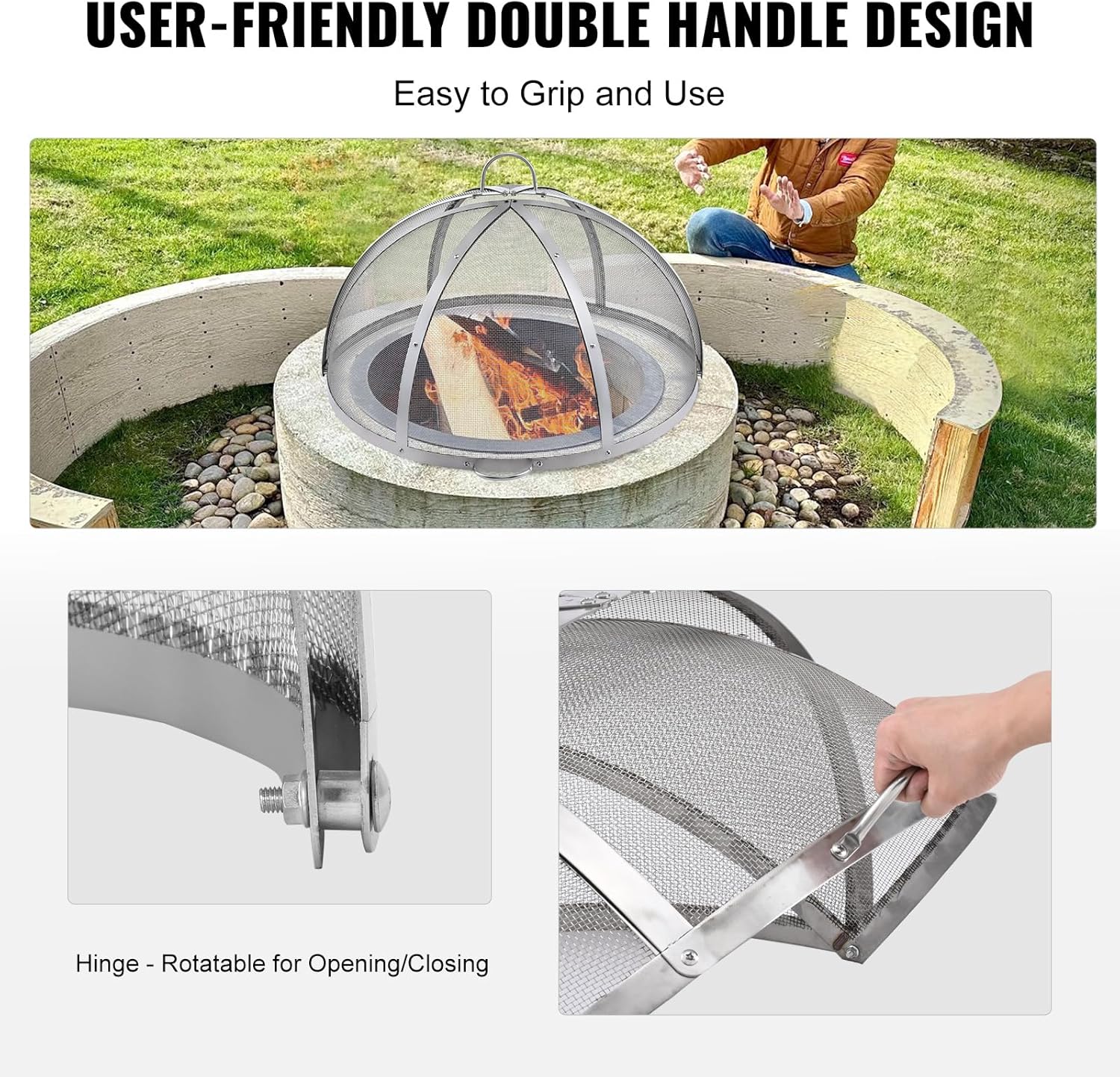 Vevor Parascintille per Braciere Ø 1016 mm - immagine 4