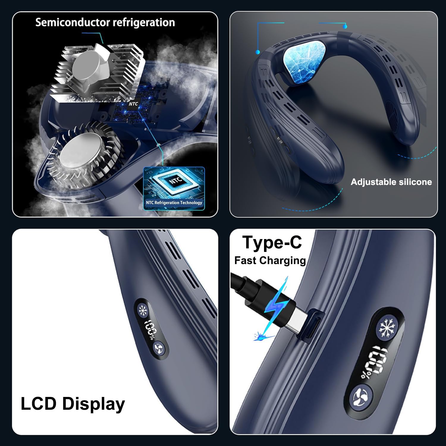 Mini Ventilatore da Collo Portatile 6000mAh - immagine 8