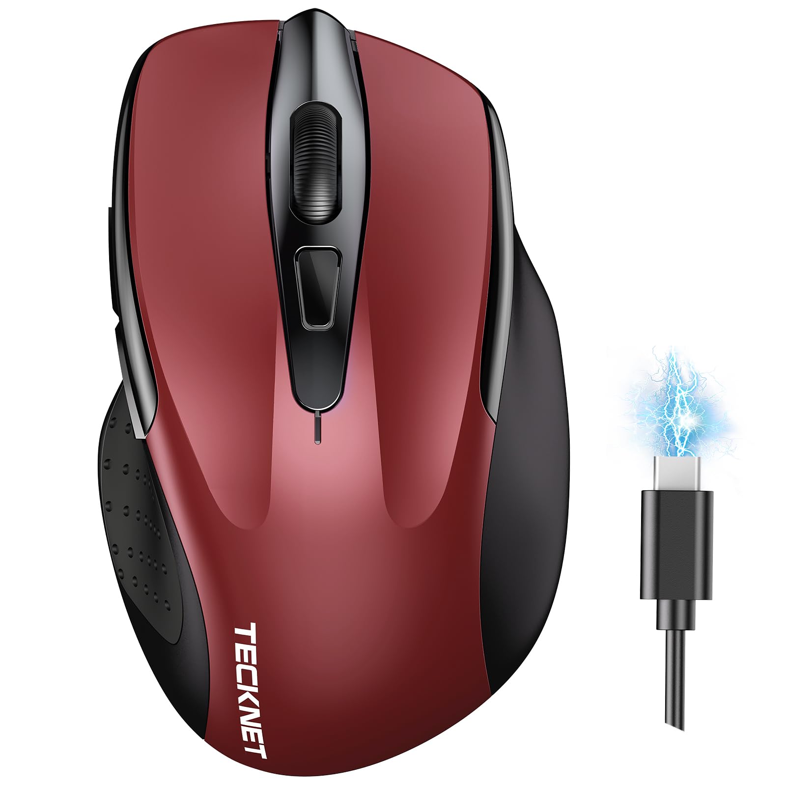 Tecknet Mouse Bluetooth Ricaricabile Multi-dispositivo
