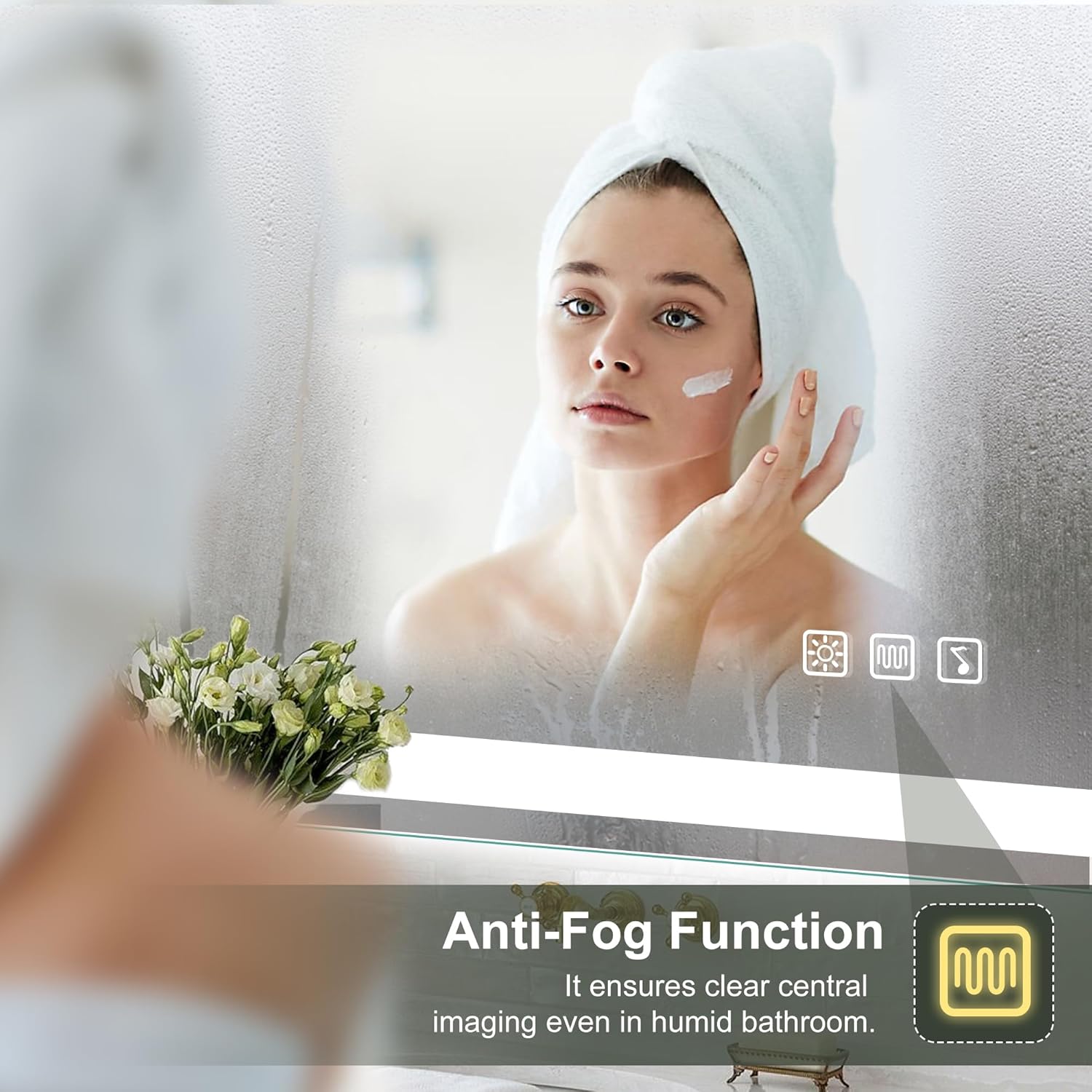 S'bagno Specchio Bagno LED 100x70cm con Bluetooth - immagine 3