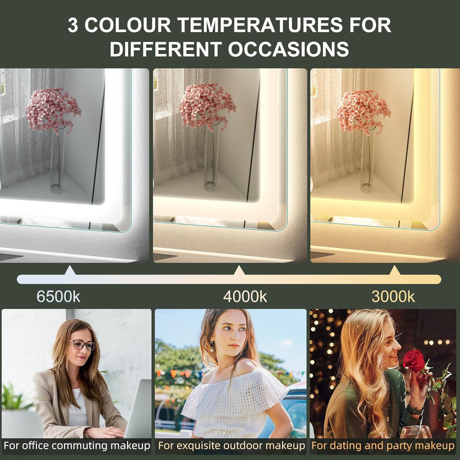 S'bagno Specchio Bagno LED 100x70cm con Bluetooth - immagine 5