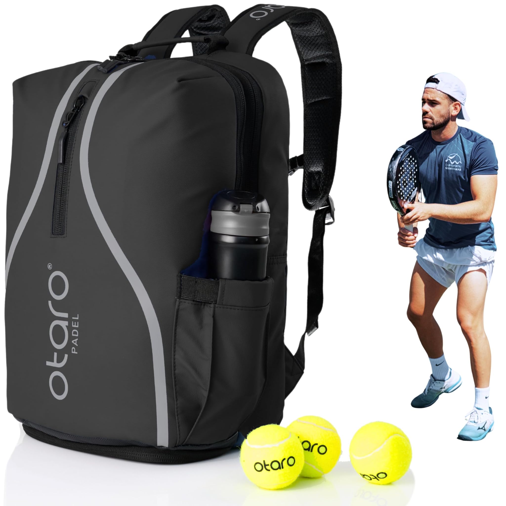 Otaro Borsa Padel 35L per 2 Racchette