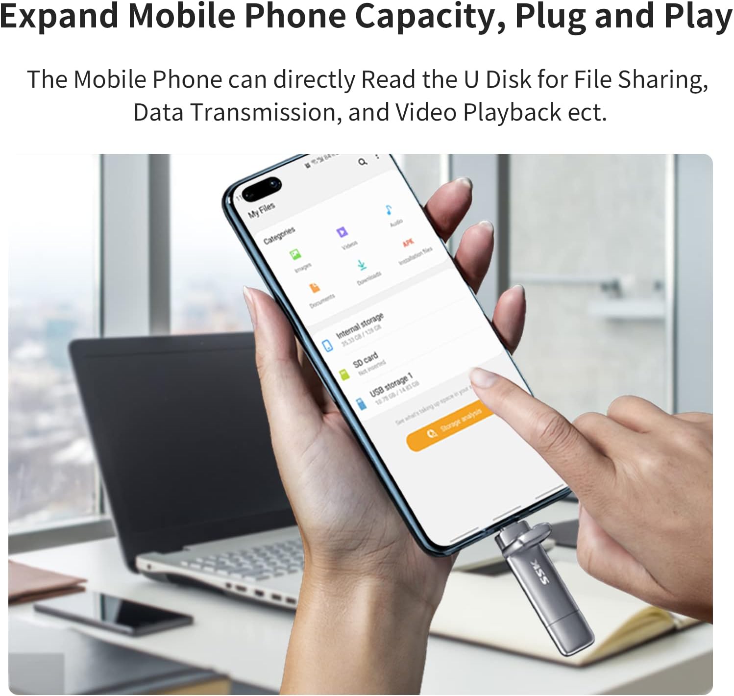 Ssk SSD Esterno Portatile 1TB USB 3.2 Gen 2 - immagine 6