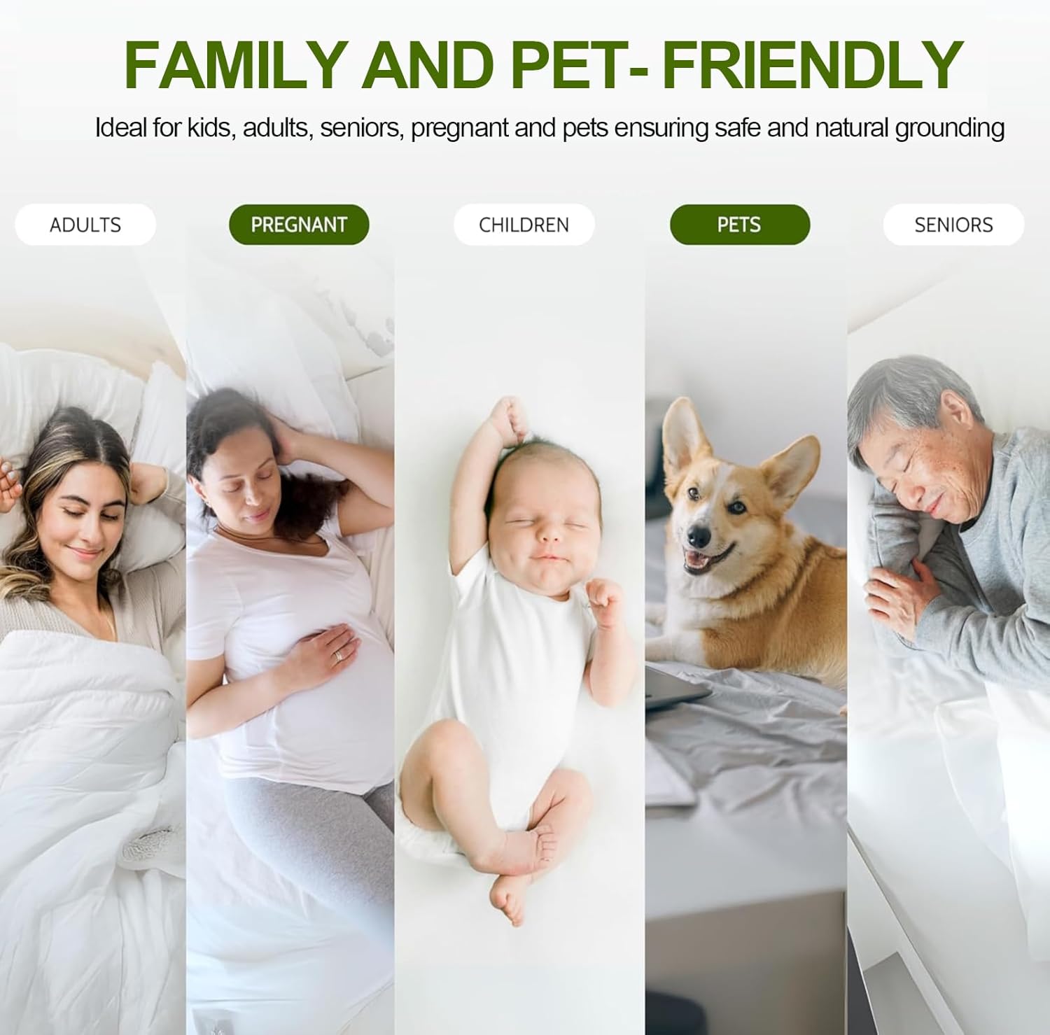 RIQINXIN Tappetino di Messa a Terra 150x200cm, Beige - immagine 6