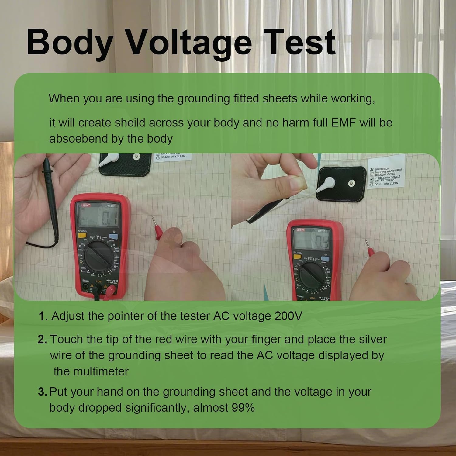 RIQINXIN Tappetino di Messa a Terra 150x200cm, Beige - immagine 7