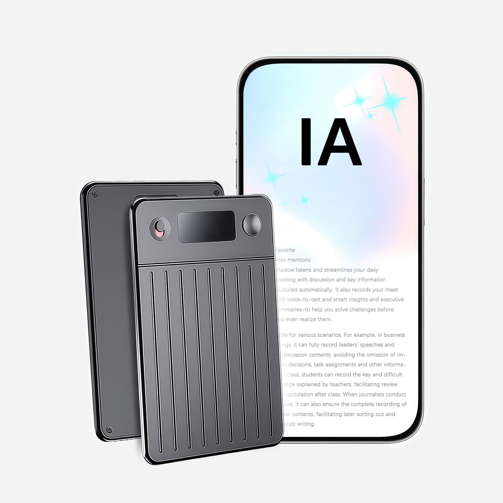 Registratore Vocale AI Professionale 64GB