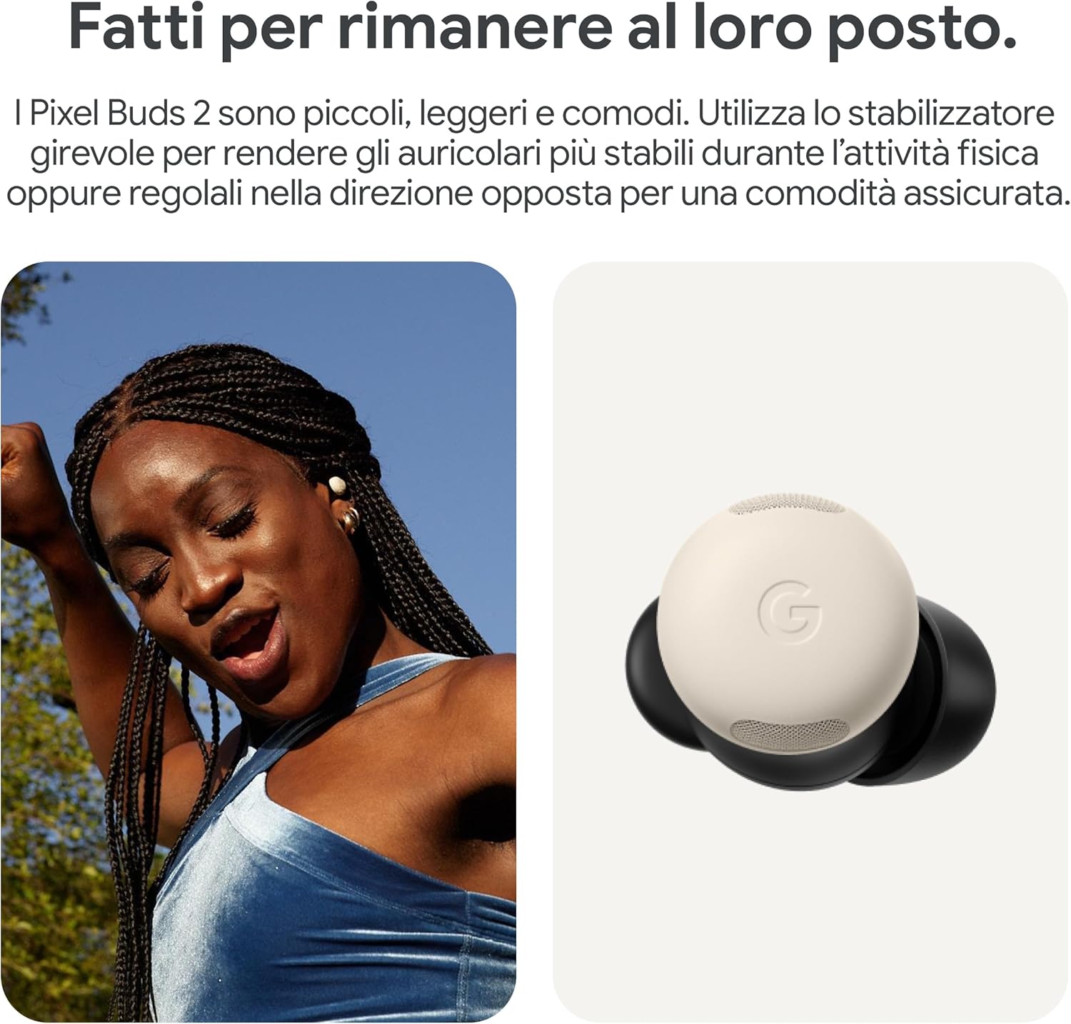 Google Pixel Buds Pro 2 - Auricolari Wireless ANC, Grigio Creta - immagine 3