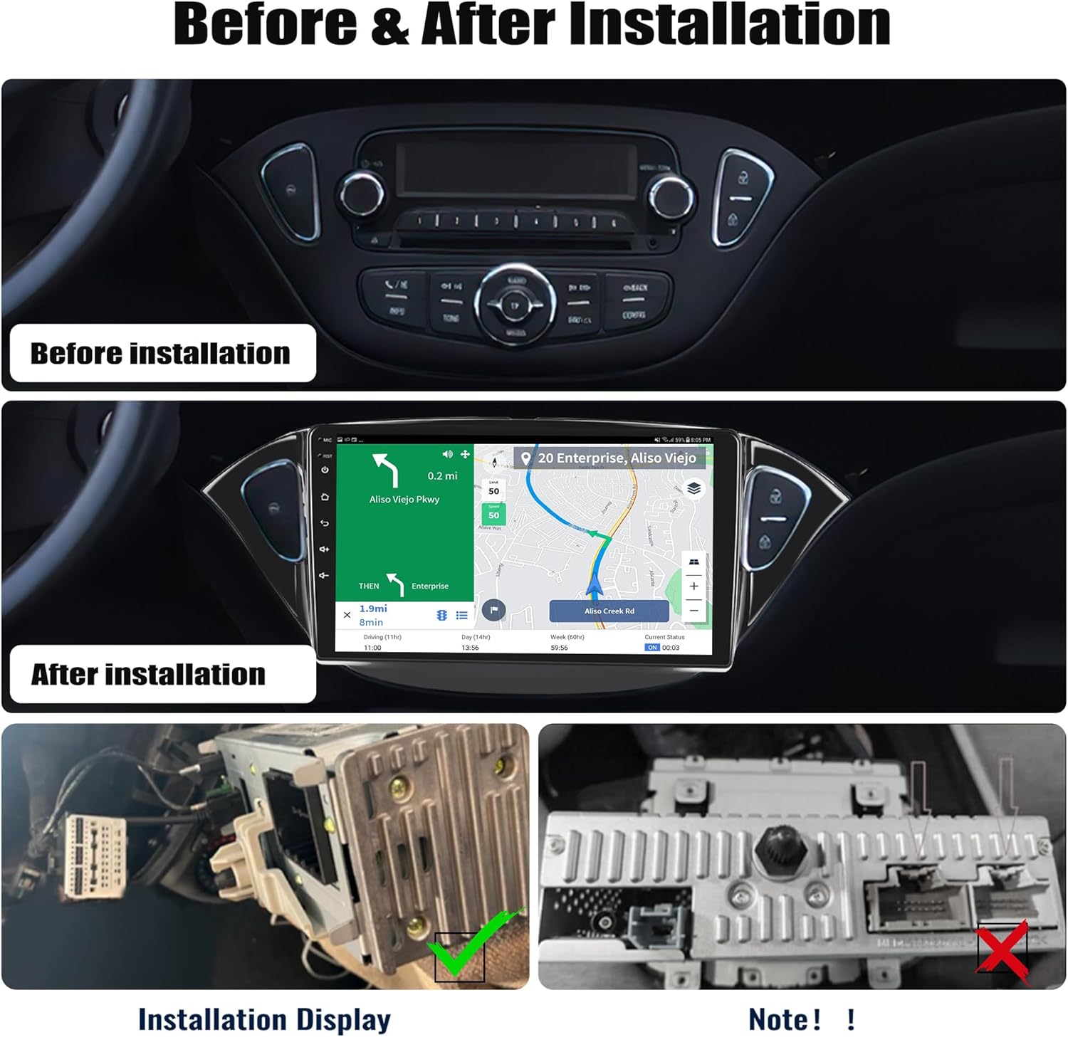 Sixwin Android 13 Autoradio 9" per Opel Corsa/Adam - immagine 3