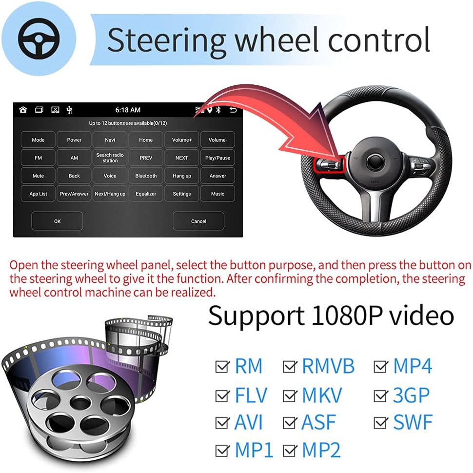 Sixwin Android 13 Autoradio 9" per Opel Corsa/Adam - immagine 8