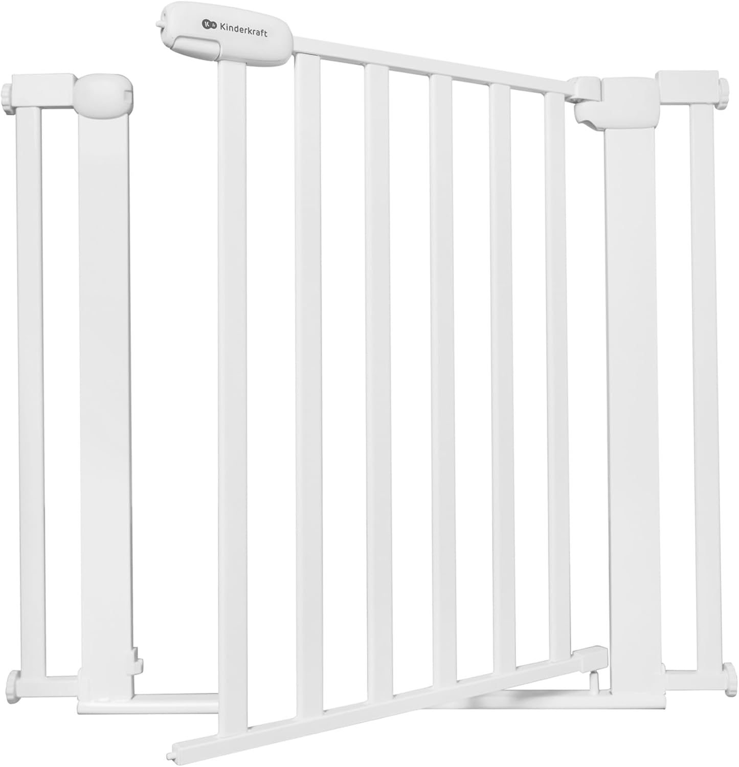Kinderkraft LOCK&GO - Cancelletto di Sicurezza 75-103 cm, Bianco - immagine 1