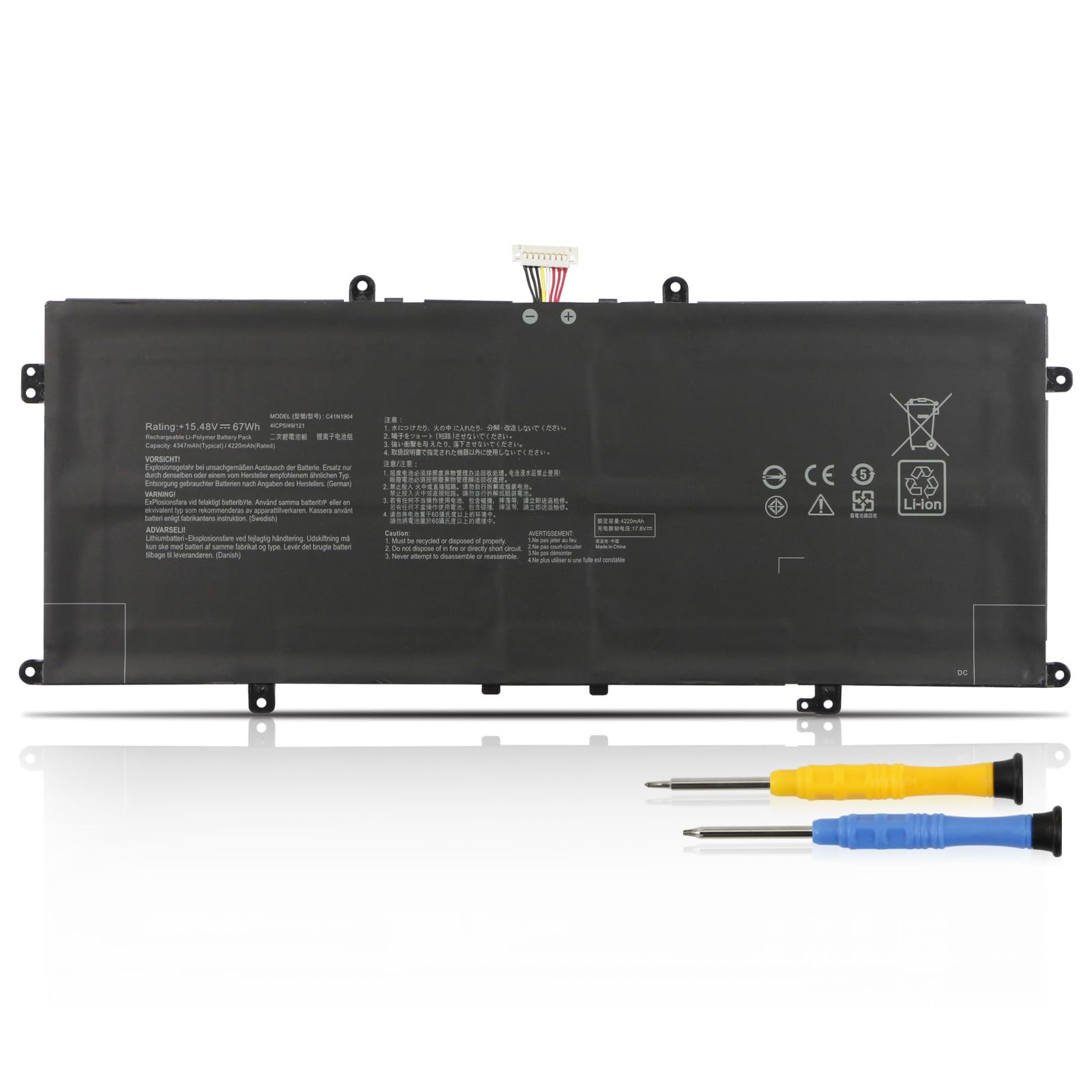 C41N1904 Batteria Laptop per Asus Zenbook Flip 13 14