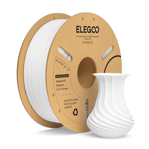 Elegoo Filamento PLA+ 1.75mm Bianco 1KG