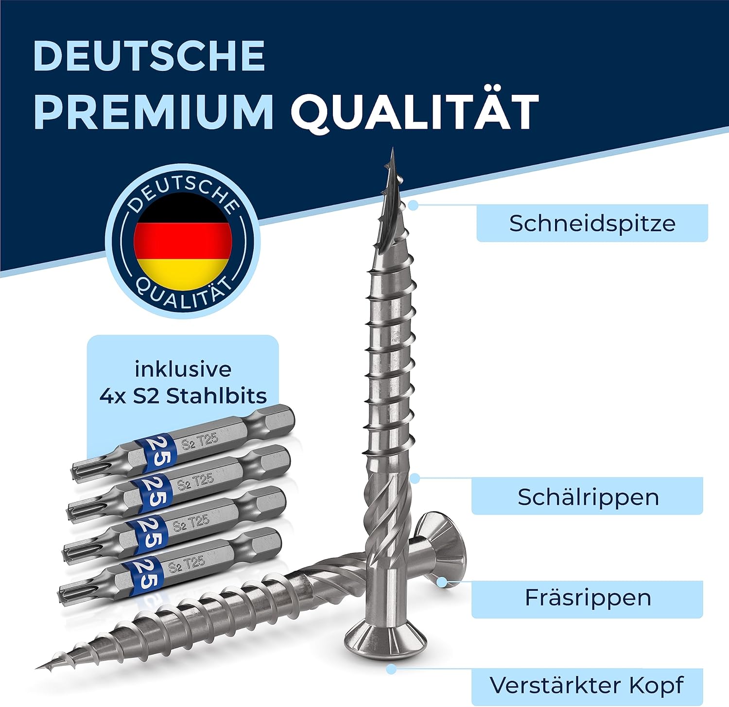 NietFullThings Viti a Testa Bombata per Terrazze 5x60 - immagine 3