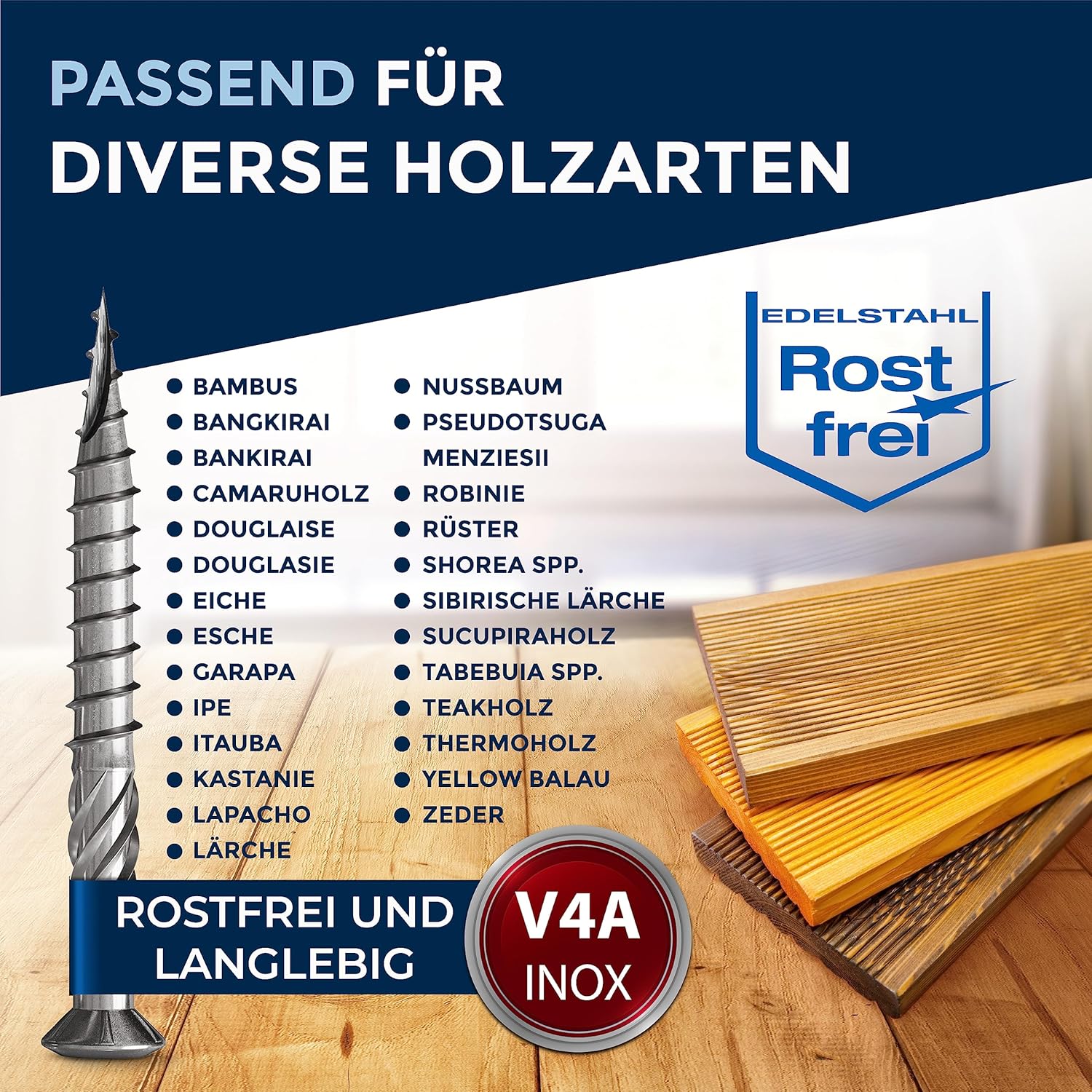 NietFullThings Viti a Testa Bombata per Terrazze 5x60 - immagine 5