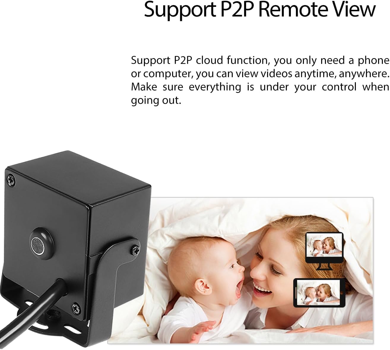 Revodata Mini Telecamera IP POE con Microfono - immagine 3