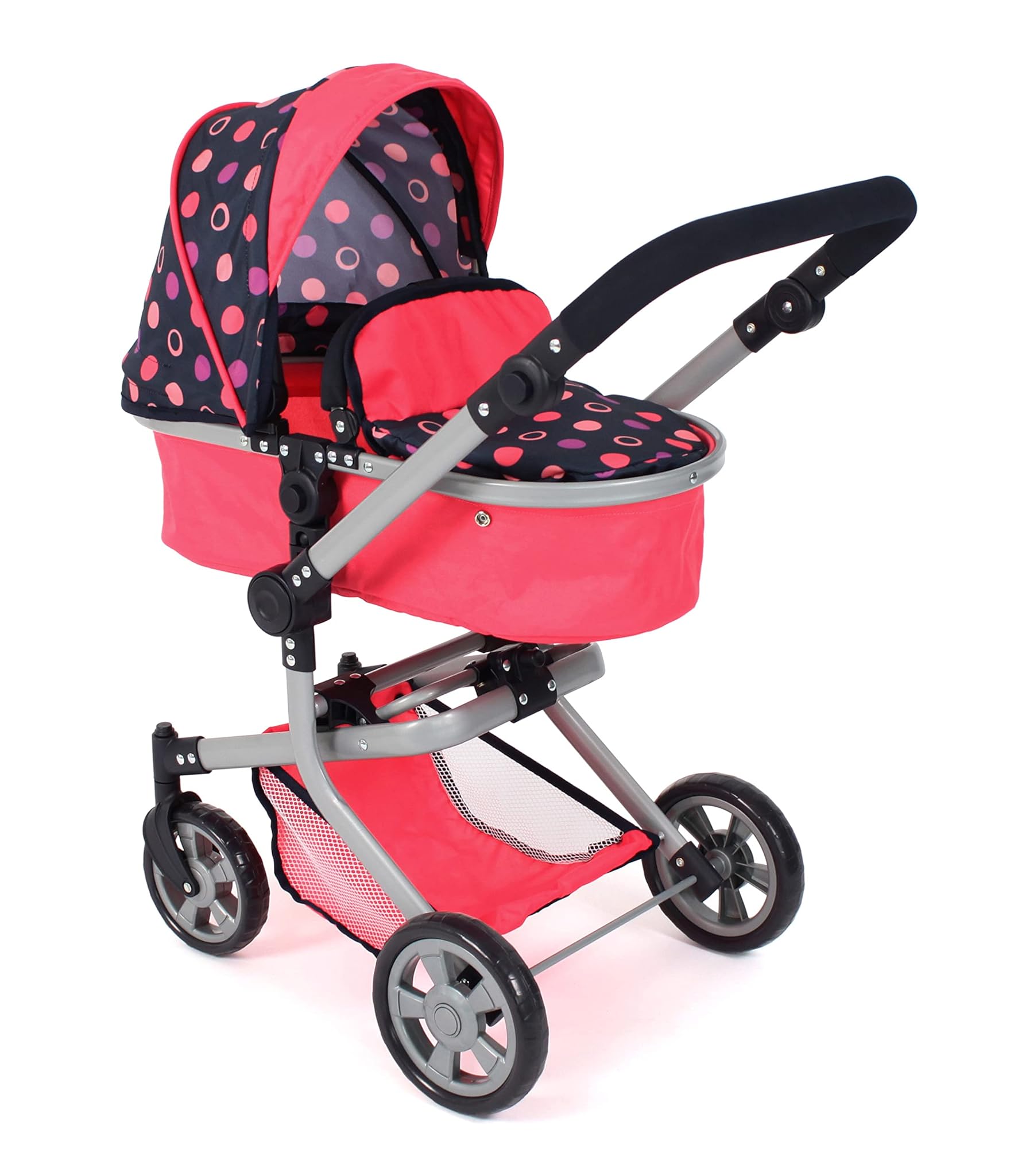 Bayer Chic 2000 - Passeggino Bambole Mika 2 in 1, Corallo