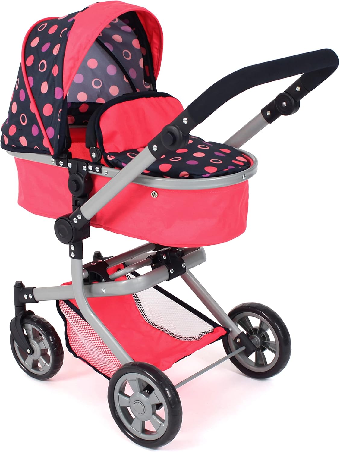 Bayer Chic 2000 - Passeggino Bambole Mika 2 in 1, Corallo - immagine 1