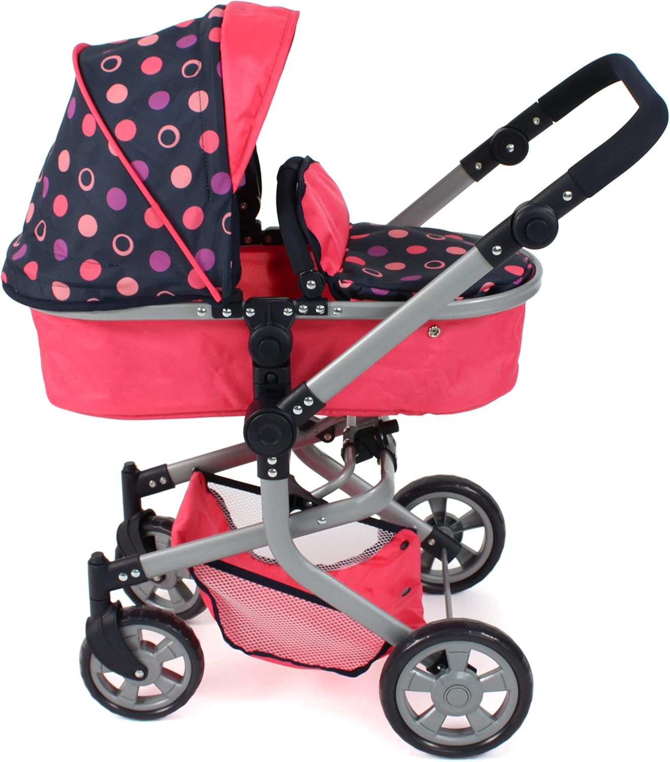 Bayer Chic 2000 - Passeggino Bambole Mika 2 in 1, Corallo - immagine 2